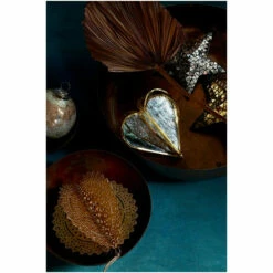 French Connection Silver Helix Heart Ornament Heart Ornament