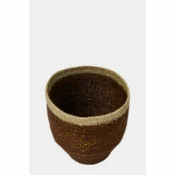 French Connection Brown Conker Seagrass Basket 4 French Connection Brown Conker Seagrass Basket -French Connection store unnamed file 1032