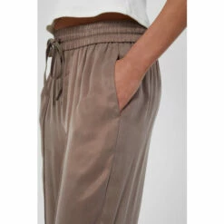 French Connection Rosanna Brown Cupro Joggers -French Connection store unnamed file 1050