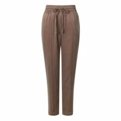 French Connection Rosanna Brown Cupro Joggers -French Connection store unnamed file 1051