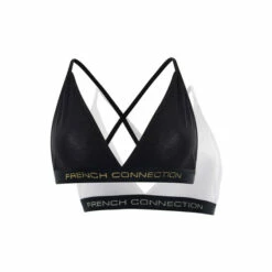 French Connection store 10 French Connection Black Fc Bralette 2 Pack