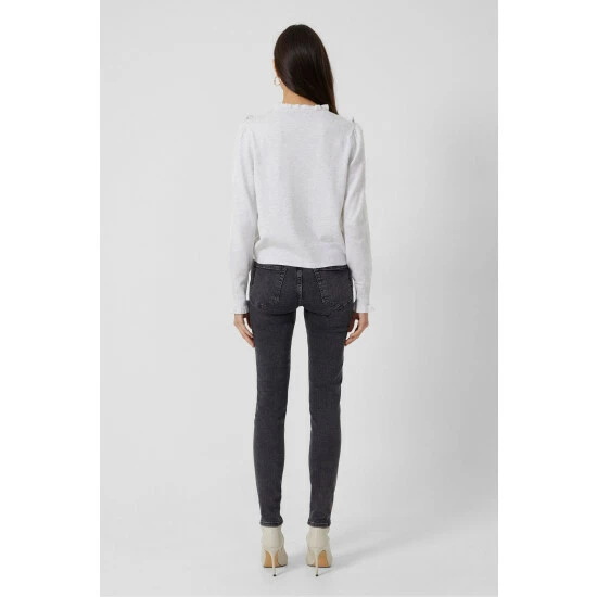 unnamed-file-1062.jpg French Connection Lydia Grey Knitted Frill Cardigan -French Connection store unnamed file 1062