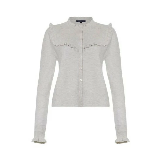 unnamed-file-1065.jpg French Connection Lydia Grey Knitted Frill Cardigan -French Connection store unnamed file 1065
