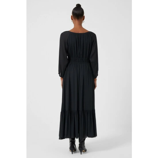 unnamed-file-114.jpg French Connection Blue Anna Cora Pleated Ruffle Dress -French Connection store unnamed file 114