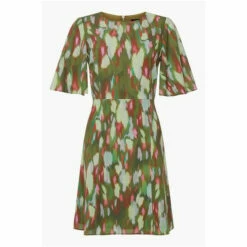 French Connection Green Innes Verona Short Sleeve Dress -French Connection store unnamed file 134