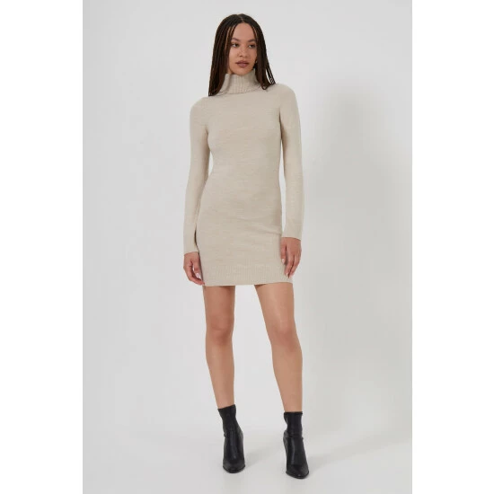 unnamed-file-135.jpg French Connection Brown Babysoft Roll Neck Dress -French Connection store unnamed file 135