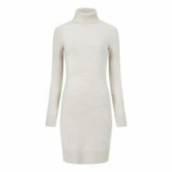 French Connection Brown Babysoft Roll Neck Dress 5 French Connection Brown Babysoft Roll Neck Dress -French Connection store unnamed file 138