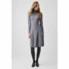 French Connection Grey Babysoft A-Line Dress