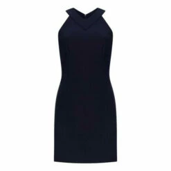 French Connection Navy Blue Buntie Whisper Ruth Bodycon Dress 6 French Connection Navy Blue Buntie Whisper Ruth Bodycon Dress -French Connection store unnamed file 164