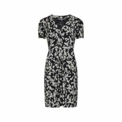 French Connection Black Floral Meadow Jersey Dress -French Connection store unnamed file 173