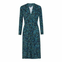 French Connection Ferna Meadow Black Jersey V-Neck Dress -French Connection store unnamed file 178