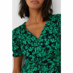 French Connection Black Florey Meadow Jersey V-Neck Dress -French Connection store unnamed file 188