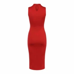 French Connection Womens Red Manhatten Jersey Bodycon Dress -French Connection store unnamed file 201