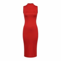 French Connection Womens Red Manhatten Jersey Bodycon Dress -French Connection store unnamed file 202