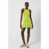 French Connection Lime Green Solid Meadow Jersey Mini Dress -French Connection store unnamed file 203