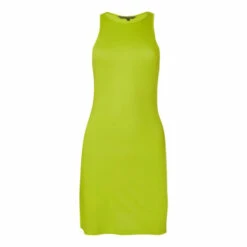 French Connection Lime Green Solid Meadow Jersey Mini Dress -French Connection store unnamed file 207
