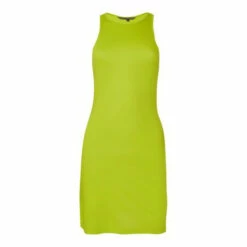 French Connection Lime Green Solid Meadow Jersey Mini Dress -French Connection store unnamed file 209