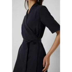 French Connection Navy Blue Aleena Sinni Lyocell Wrap Dress -French Connection store unnamed file 224