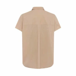 French Connection Brown Cele Rhodes Poplin Sleeveless Shirt -French Connection store unnamed file 273