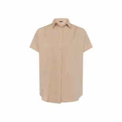 French Connection Brown Cele Rhodes Poplin Sleeveless Shirt -French Connection store unnamed file 274