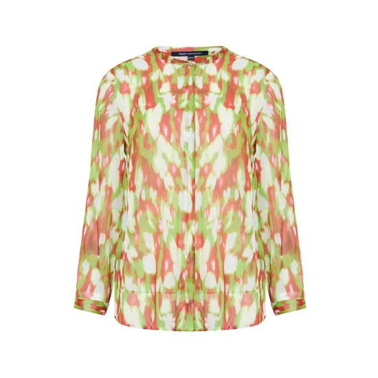 unnamed-file-316.jpg French Connection Green Innes Crinkle Collarless Shirt -French Connection store unnamed file 316