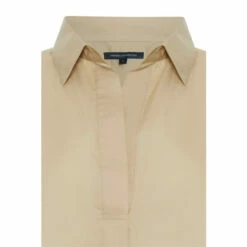 French Connection Natural Poplin Sleeveless Shirt -French Connection store unnamed file 372