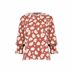 French Connection Crepe Light 3/4 Length Sleeve Brown Crepe Top 5 French Connection Crepe Light 3/4 Length Sleeve Brown Crepe Top -French Connection store unnamed file 397