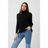 French Connection Black Sunday Mozart High Neck Jumper -French Connection store unnamed file 484
