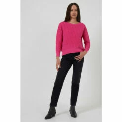 French Connection Pink Mozart Round Neck Jumper