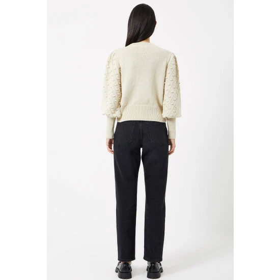 unnamed-file-523.jpg French Connection Mozart Cream Bobble Balloon Sleeve Jumper -French Connection store unnamed file 523