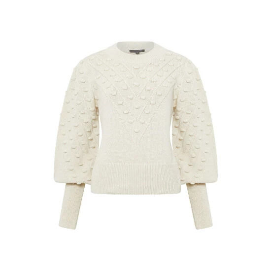 unnamed-file-526.jpg French Connection Mozart Cream Bobble Balloon Sleeve Jumper -French Connection store unnamed file 526