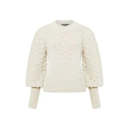 unnamed-file-527.jpg French Connection Mozart Cream Bobble Balloon Sleeve Jumper -French Connection store unnamed file 527
