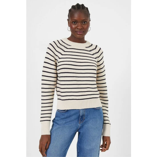 unnamed-file-528.jpg French Connection Natural Mozart Stripe Jumper -French Connection store unnamed file 528