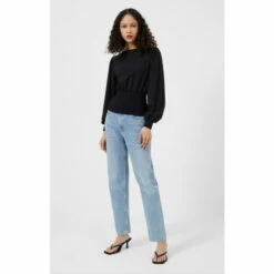 French Connection Krista Black Knits Slash Neck Jumper 4 French Connection Krista Black Knits Slash Neck Jumper -French Connection store unnamed file 540