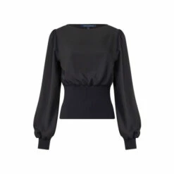 French Connection Krista Black Knits Slash Neck Jumper 6 French Connection Krista Black Knits Slash Neck Jumper -French Connection store unnamed file 542