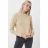 French Connection Brown Lilly Mozart Crew Neck Jumper -French Connection store unnamed file 549