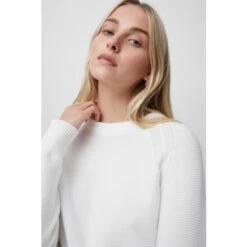 French Connection White Lilly Mozart Crew Neck Jumper -French Connection store unnamed file 558