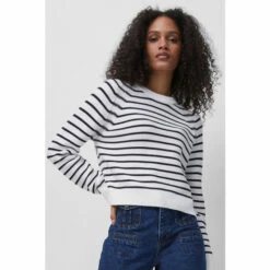 French Connection Lillie Mozart Stripe Crew Neck Jumper