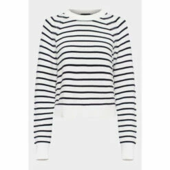 French Connection Lillie Mozart Stripe Crew Neck Jumper -French Connection store unnamed file 565
