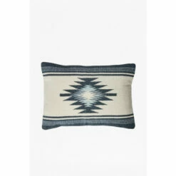 French Connection Blue Aztec Cushion 4 French Connection Blue Aztec Cushion -French Connection store unnamed file 577
