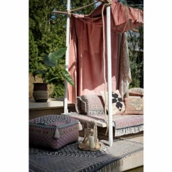 French Connection Pink Poppy Field Pouffe -French Connection store unnamed file 598