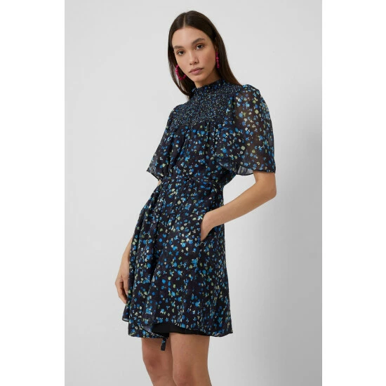unnamed-file-64.jpg French Connection Ferna Bella Black Smock Dress -French Connection store unnamed file 64