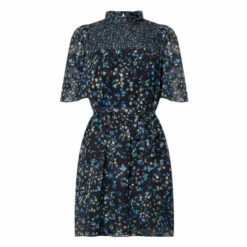 French Connection Ferna Bella Black Smock Dress 5 French Connection Ferna Bella Black Smock Dress -French Connection store unnamed file 65