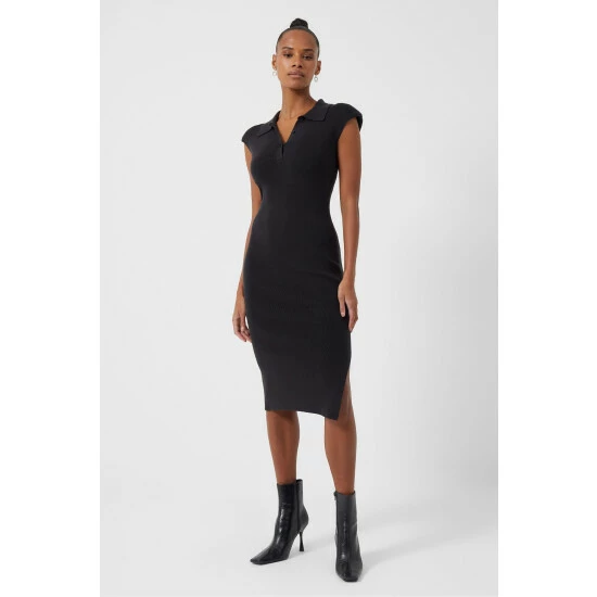 unnamed-file-67.jpg French Connection Black Katie Babysoft Collared Dress -French Connection store unnamed file 67