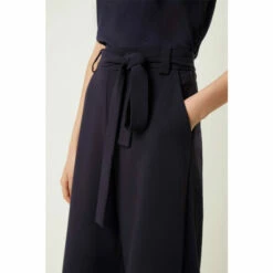 French Connection Black Whisper Belted Culottes -French Connection store unnamed file 676