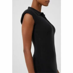 French Connection Black Katie Babysoft Collared Dress 4 French Connection Black Katie Babysoft Collared Dress -French Connection store unnamed file 69