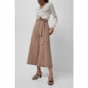 French Connection Brown Whisper Belted Culottes 2 French Connection Brown Whisper Belted Culottes -French Connection store unnamed file 690