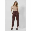 French Connection Crolenda Pu Tapered Brown Trousers -French Connection store unnamed file 698