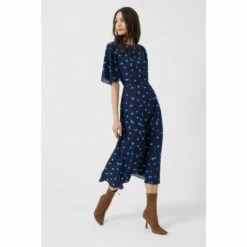 French Connection Navy Blue Belle Verona Midi Dress -French Connection store unnamed file 7