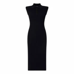 French Connection Black Katie Babysoft Collared Dress 5 French Connection Black Katie Babysoft Collared Dress -French Connection store unnamed file 70